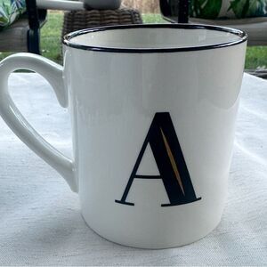 Threshold Stoneware A Initial Mug